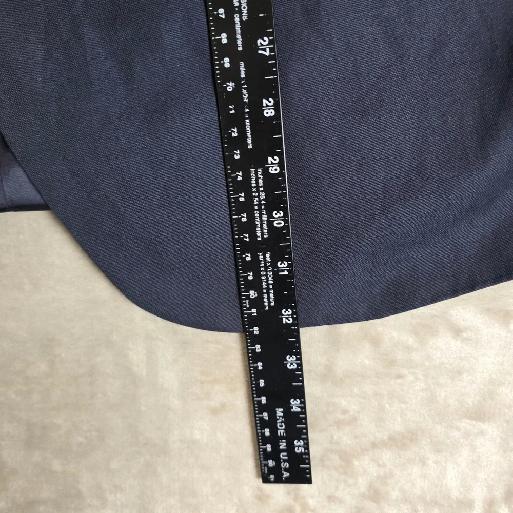 Brooks Brothers Sport‎ Coat Mens 43R Navy Blue Cotton Linen 3 Button Lightweight